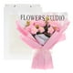 thumbnail image 1 of Ramo de Flores de Ganchillo Uxcell, Mezcla de 3 Rosas y 5 Margaritas Hechas a Mano con Bolsa de Regalo para Decoración del Hogar DIY [Rosa], 1 of 6