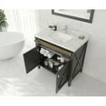 thumbnail image 2 of Laviva Wimbledon 36" Transitional Solid Oak Wood Cabinet in Espresso, 2 of 7