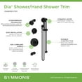 thumbnail image 4 of Symmons 3596BSTN15TRM Dia Hydromersion Pressure Balanced Tub And Shower System - Nickel, 4 of 7