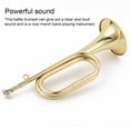 thumbnail image 4 of Inteprter Home School Adultos Niños Metal Bugle Call Battle Trompeta March Band Trompetas Equipo de música Instrumento de viento Regalo Kits de decoración para fiestas, 4 of 6
