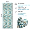 thumbnail image 2 of Blue Pioneer Flower Pattern Hot Yoga Mat Towel Non Slip for Hot Yoga - Quick-Drying Yoga Mat Cover with 4 Corner Pockets with Travel Bag - Hot Yoga Towel Non Slip Grip Moisture Wicking Sweat 70"x26", 2 of 6