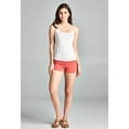thumbnail image 2 of Essential Basic Junior Women Fold Over Low Rise Short Cotton Spandex Yoga Dance, 2 of 7