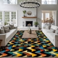 thumbnail image 3 of 8'x10' Area Rugs, Contemporary Geometric Indoor Outdoor Area Rug for Living Room Bedroom, Modern Abstract Art Washable Bathroom Rugs Kitchen Floor Carpet Mats Home Decor Aesthetic, 3 of 8