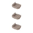 thumbnail image 1 of Baohd Coussin de Lit Élégant et Confortable pour Animal de Compagnie Bien-Aimé Kaki Brun S 3Set, 1 of 6