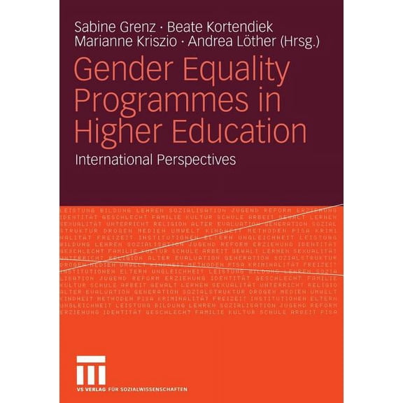 Gender Equality Programmes in Higher Education: International Perspectives, (Paperback)