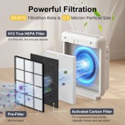 AP-1512HH Filter Replacement Set for Coway Airmega AP-1512HH and Airmega 200M Air Purifiers, 2 HEPA Filter and 6 Carbon Pre-Filters, Compared to Part # 3304899