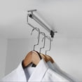 thumbnail image 3 of Practical Home Wardrobe Clothes Rack Made of Iron and Plastic Silver Color Can Be Expanded and, 3 of 9