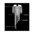 thumbnail image 2 of Lámpara Techo Colgante Cristal Moderna LAB.G Decoración Lujoso Plateado, 2 of 5