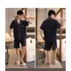 thumbnail image 5 of Cárdigan de algodón ajustado para hombre, ropa de dormir de verano para el hogar, ropa interior de manga corta para hombres jóvenes 5XL, 5 of 5