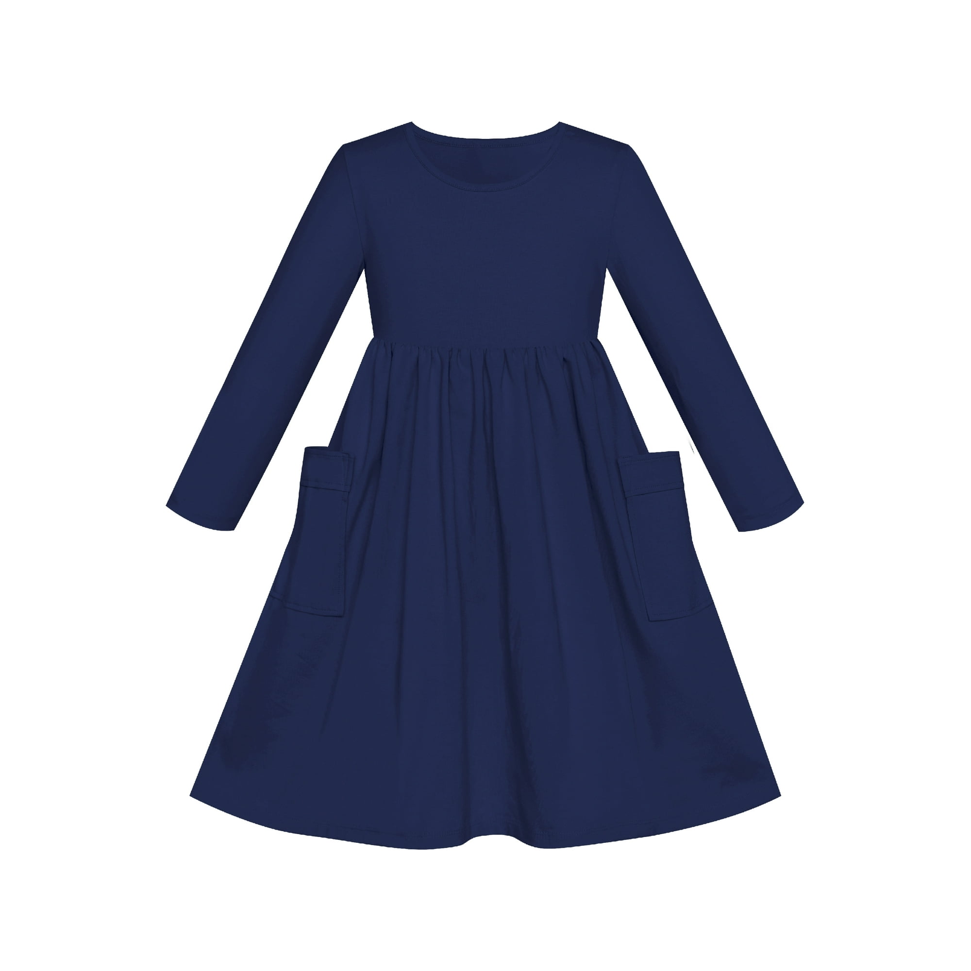 Sunny Fashion Girls Dress Red Casual Cotton Long Sleeve Dress 8 Years Other