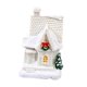 thumbnail image 1 of Casa navideña luminosa, adornos luminosos, adornos navideños de resina blanca, Estilo F, 1 of 9
