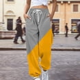 thumbnail image 2 of Baberdicy Womens Sweatpants Fashion Women's Loose Colorful Casual Pants Side Pocket Autumn Drawstring Sweatpants Cute Girl Pants Simple Student Wear Sweatpants H-Grey, 2 of 4