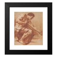 thumbnail image 2 of François Boucher 20x22 Black Modern Framed Museum Art Print Titled - Worker at a Forge, 2 of 5