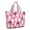 Pink Halloween Ghosts-2, variant on Tote Bag for Women - Pink Halloween Ghosts Shoulder Bag - Large Utility Work Duffle Bag with Zipper Handbag for Travel, Work, Sprots