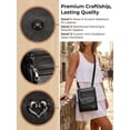 thumbnail image 4 of Deago Small Crossbody Bags for Women Vintage Soft PU Leather Cell Phone Purse Wallet Handbags Travel Shoulder Bag with Adjustable Strap (Black), 4 of 9