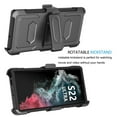 thumbnail image 4 of Takfox Case For Samsung Galaxy S22 Ultra,Shockproof Heavy Duty Rugged Locking Swivel Holster Belt Clip Kickstand Full Body Hard Shell Phone Cover Case,Black, 4 of 7