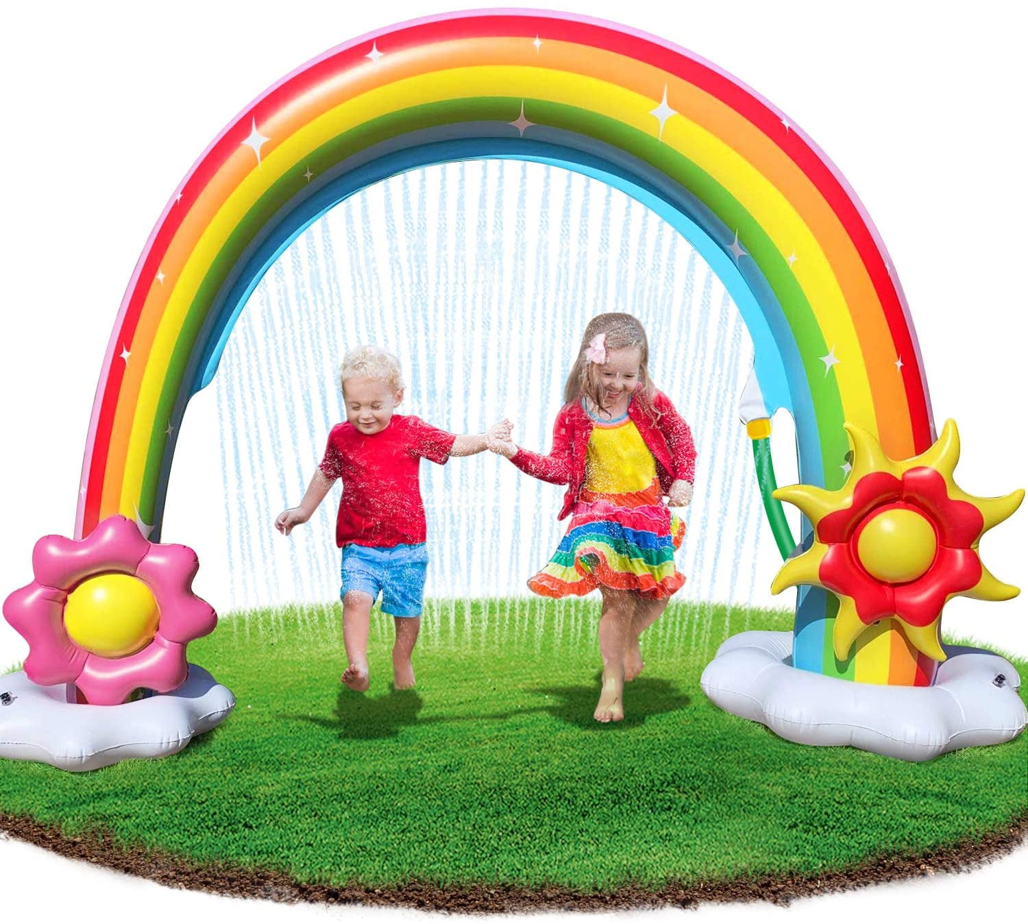 inflatable rainbow sprinkler walmart