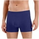 thumbnail image 2 of Ceisia Men's Solid Cotton Mid-Rise Boxer Briefs High Elasticity Plus Size Underwear Blue XXXXXXL Gifts, 2 of 6