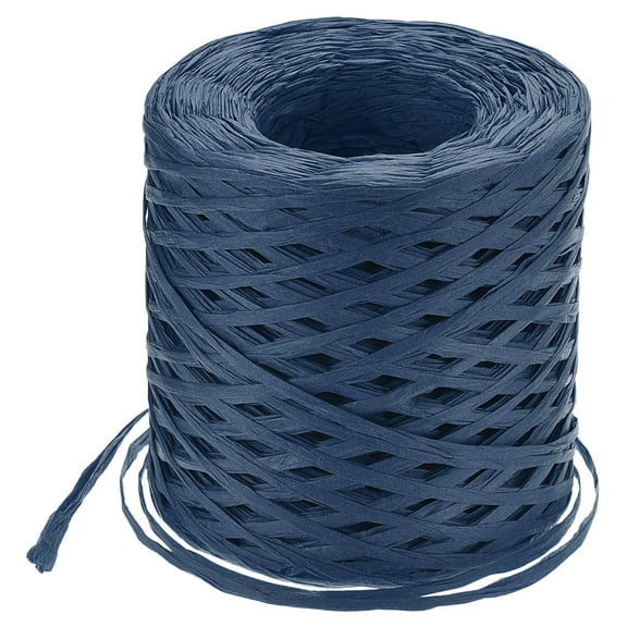 Uxcell Raffia Paper Craft Ribbon, 1/4 Inch 218 Yards Raffia String Packing Paper Twine, Navy Blue