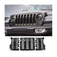 thumbnail image 2 of Rejilla delantera Yashi para Wrangler JL JT 2018-2024 protección contra insectos color negro, 2 of 5