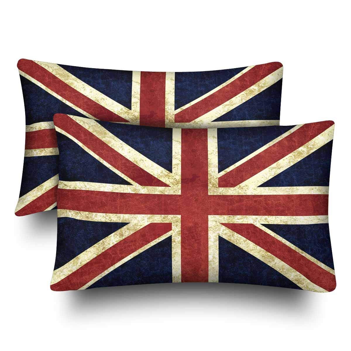 Gckg Retro Flag Of England The Union Jack British Flag Pillow