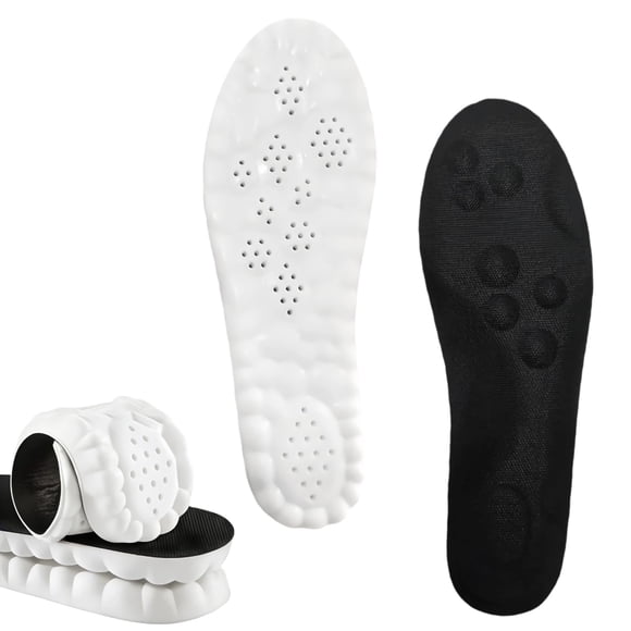 Plantillas AnliPro 4D Cloud Sole de espuma viscoelástica unisex, color negro, 6-8US
