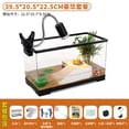 thumbnail image 1 of Tortoise Tank Household Climbing Table Eco-Acrylic Plastic Feeding Box Landscape Water Circulation Small Fish Tank for Living Room, 1 of 7