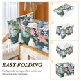 thumbnail image 2 of Yayeee Collapsible Storage Bin with Lid Fabric Closet Decorative Basket with Handles, Green Floral, 2 of 7
