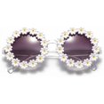 thumbnail image 1 of Ubiuoretro Daisy Sunglasses For Women Flower Round Fashion Disco Festival Sunglasses, 1 of 4