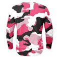 thumbnail image 4 of Dagegui Mens Camo Long Sleeve Henley Shirts Camouflage Crewneck Button Shirt Big and Tall Slim Fit Athletic Tees Fall Winter Casual Tops Clearance Sale Pink 2XL, 4 of 4