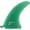 Green, variant on Ray Gun Fins Fiberglass Yellow Single Fin - 7.5"
