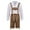 001 Brown, variant on Men's Beer Festival Party Suit Oktoberfest Halloween Adult Costume Shirt And Overalls Set