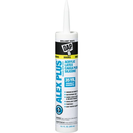 Dap 18152 11 Oz White Alex Plus ® Acrylic Latex Caulk With Silicone