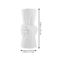 thumbnail image 3 of White Bookshelf Decor Weddings Table Vase Nordic Vases Hand Holding Flower Desktop Ceramics, 3 of 6