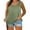 Army Green, variant on Timegard Tank Tops for Women Plus Size Round Neck Sleeveless Top Casual Loose Comfy Basic Tee Blouse