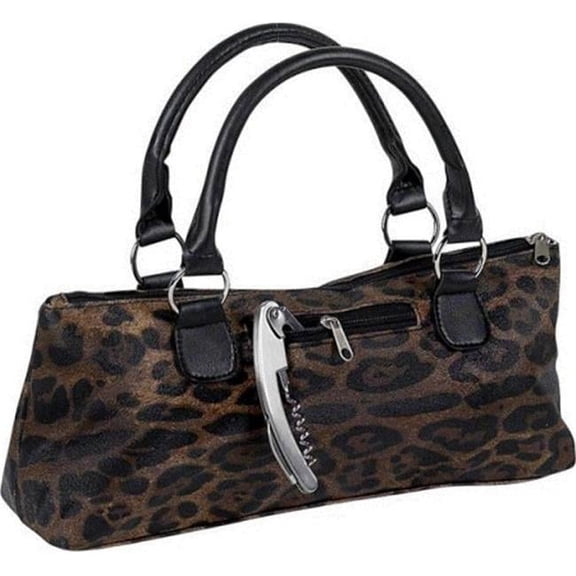 Primeware 3024-CG Wine Clutch Insulated Single Bottle Wine Tote, Cougar