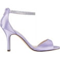 thumbnail image 3 of Nina Womens Volanda Satin Open Toe Special Occasion Ankle Strap Sandals, 3 of 6
