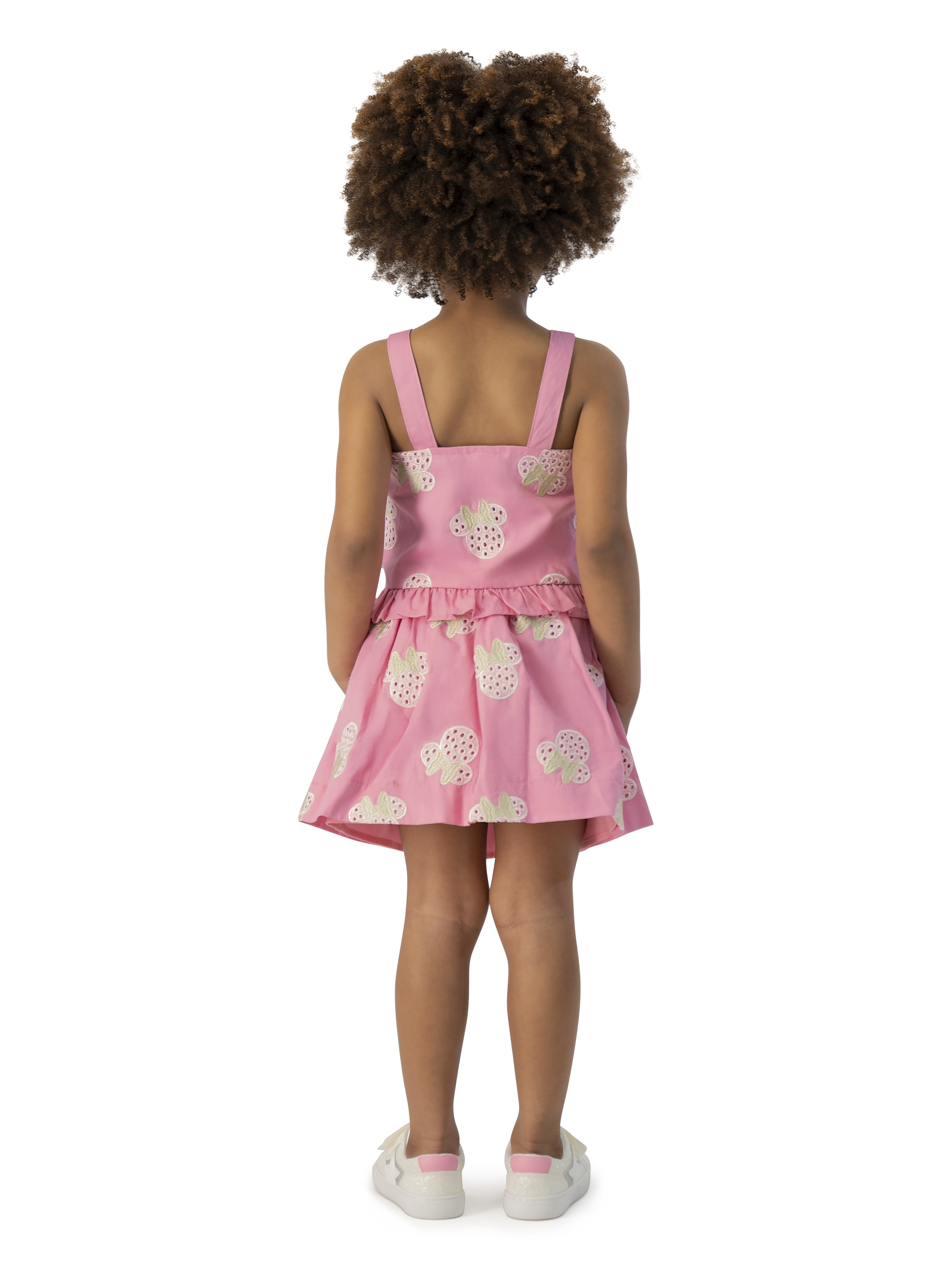 Minnie Mouse Toddler Girl 2 Piece Eyelet Skirt Set, Sizes 12 Months-5T