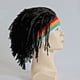 thumbnail image 1 of Sombrero Divertido y creativo ZHAOCHENG hecho a mano estilo Rasta color Negro Reggae Talla única, 1 of 4