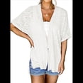 thumbnail image 2 of Cárdigan de Corta para Mujer, Cárdigan de Verano, Informal, Holgado, para Playa, con Dobladillo Curvo. XL, 2 of 6