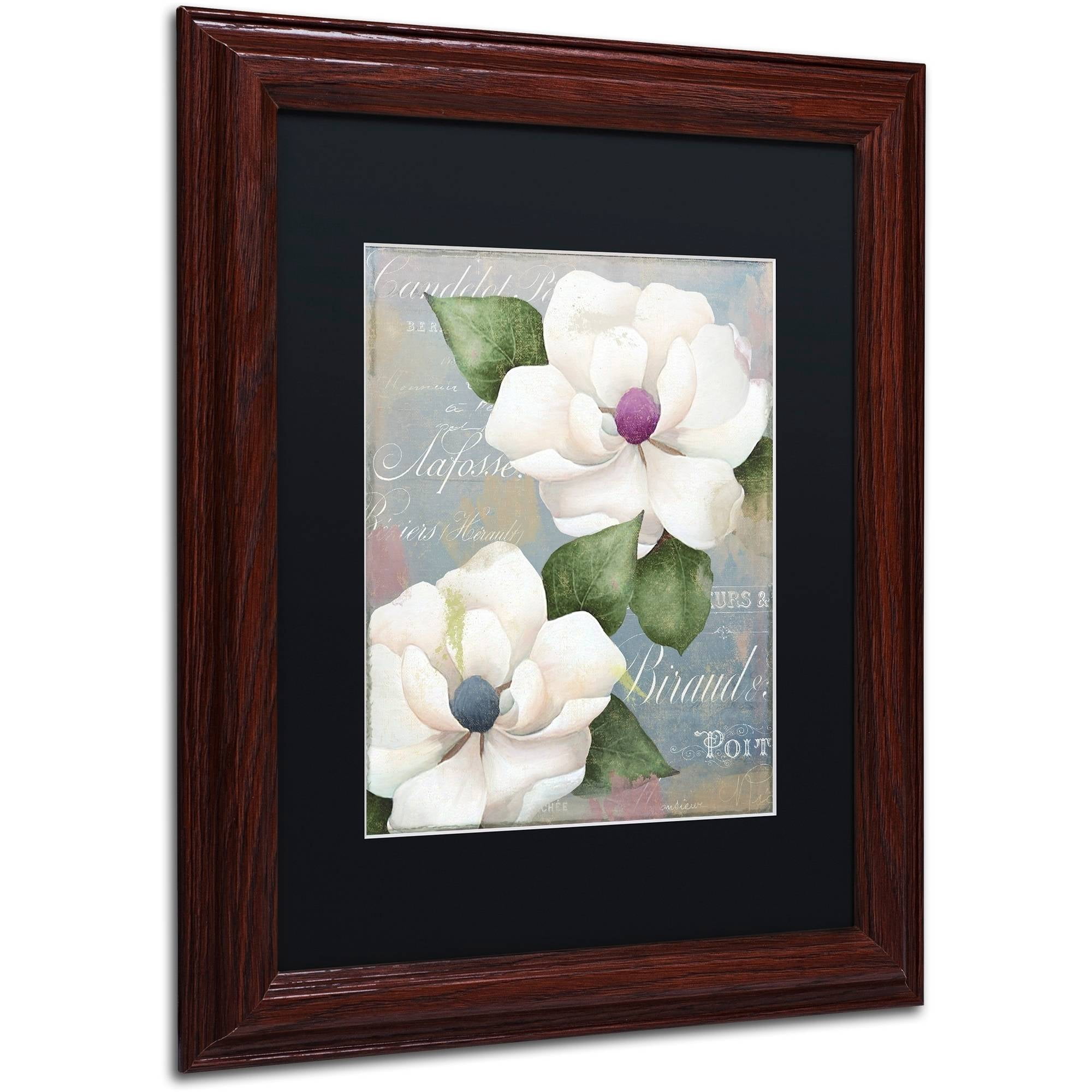 Trademark Fine Art "Southern Charms" Canvas Art by Color Bakery Black Matte, Wood Frame