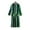 Green, variant on Men's Muslim Dresses Long Sleeve Striped Crewneck Shirts Kaftan Muslim Long Gown Thobe Robe for Men, Men's Fashion Casual Robe Double Pocket Long Shirt
