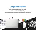 thumbnail image 6 of Black White Cherry Blossom Mouse Pad Japanese Sakura Death Life Flower Extended Desk Mat 80X30 cm Non-Slip Rubber Base Stitched Edge Large XL Playmat for Keyboard Gaming Laptop Desktop,31.5×11.8 Inch, 6 of 6