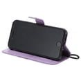 thumbnail image 6 of iPhone SE 2020 Case, iPhone 8 Wallet Case, iPhone 7 Case, Dteck Embossed Big Butterfly Magnetic Flip PU Leather Folio Stand Case Cover Built-in Card Slots & Money Pocket, with wrist Strap, Purple, 6 of 8