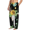 thumbnail image 2 of Uemuo Pattern Men's Wide Leg Palazzo Lounge Pants with Pockets Light Weight Loose Comfy Casual Pajama Pants-X-Large, 2 of 9