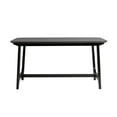 thumbnail image 5 of Walker Edison 59" Mid-Century Trestle Dining Table, Black Ash Veneer, 5 of 16
