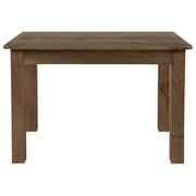 Jessamine 46 x 30 Rectangular Antique Rustic Solid Pine Farm Dining Table