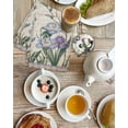 thumbnail image 4 of Spring Flowers Kitchen Dish Towels for Drying Dishes Set of 2, Vintage Floral Leaves Birds Pastoral Botanical Waffle Weave Microfiber Hand Tea Bathroom Towels Quick Dry & Absorbent Towel 15.7x23.6, 4 of 7