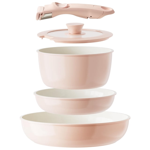 Juego de utensilios de cocina Redchef de cerámica antiadherente con mango extraíble