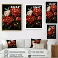 thumbnail image 4 of Designart "Serene Peony Blossoms IV" Peonies Floater Framed Wall Art Prints, 4 of 5